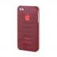 UltraSlim Frosted Case - поликарбонатов кейс за iPhone 4/4S (прозрачен-червен)  thumbnail 2