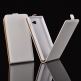 Leather Flip Slim - тънък вертикален кожен калъф за Samsung Galaxy J5 (бял) thumbnail