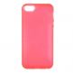 Protective Translucent TPU Case - термополиуретанов калъф за iPhone 5 (червен-прозрачен) thumbnail