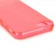 Protective Translucent TPU Case - термополиуретанов калъф за iPhone 5 (червен-прозрачен) thumbnail 2