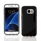 S-Line Cover Case - силиконов (TPU) калъф за Samsung Galaxy S7 (черен) thumbnail