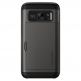 Spigen Slim Armor Case CS - хибриден кейс с отделение за кр. карти и най-висока степен на защита за Samsung Galaxy S7 (сив) thumbnail 4