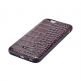 Comma Croco Leather Case - кожен кейс за iPhone 6, iPhone 6S (кафяв) thumbnail