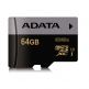 Adata Premier Pro microSDXC/SDHC 64GB UHS-I U3 (клас 10) - MicroSDXC U3 памет със SD адаптер за Samsung устройства (подходяща за 4K видео и GoPro) thumbnail
