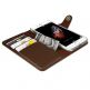 Verus Native Diary Case - кожен калъф (естествена кожа), тип портфейл за iPhone SE 2020, iPhone 7, iPhone 8 (тъмнокафяв) thumbnail 4