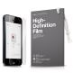 Elago C5 Leather Flip Case - калъф от естествена кожа + HD покритие за iPhone 5C (черен) thumbnail 2