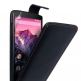 Leather Flip Case - кожен калъф за Google Nexus 5 (черен) thumbnail