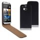 Leather Flip Case - вертикален кожен калъф с капак за HTC ONE 2 M8 (черен) thumbnail