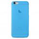 Puro Ultra-Slim silicone case - ултра-тънък (0.30 mm) силиконов кейс за iPhone 6/6S Plus (син-прозрачен) thumbnail 2