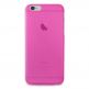Puro Ultra-Slim silicone case - ултра-тънък (0.30 mm) силиконов кейс за iPhone 6/6S Plus (розов-прозрачен) thumbnail 2