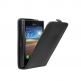 Leather Flip Case - вертикален кожен калъф за LG L3 II E430 (черен) thumbnail