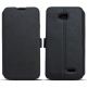 Wallet Flip Case - кожен калъф, тип портфейл и поставка за LG G4 (черен) thumbnail 2