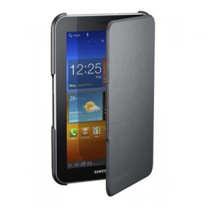 Samsung Book Cover - хибриден кожен калъф и поставка за Samsung Galaxy Tab 7.7  5