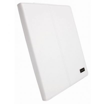 Krusell Luna Case 2 - кожен калъф и стойка за iPad 2/3 (бял)  4