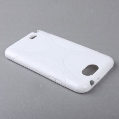 X-Line Cover Case - силиконов калъф за Samsung Galaxy Note 2 N7100 (бял) 4