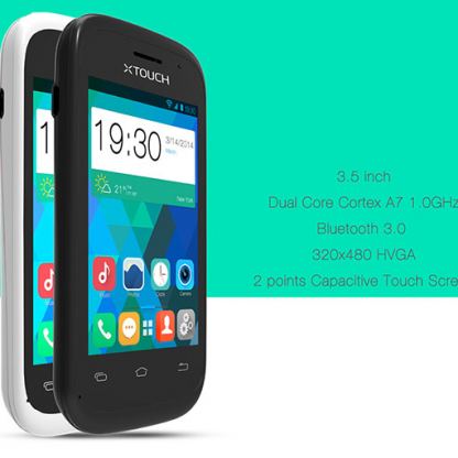 XTOUCH Ocean, Цена, телефон с две сим карти, 3.5" екран, Andrоid 4.2  3