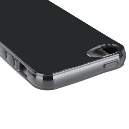 Protective TPU Case - термополиуретанов калъф за iPhone 5 (черен-лъскав) 3
