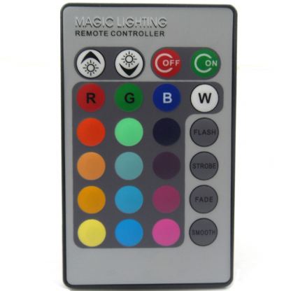 RGB светодиодна лампа/крушка с 16 цвята + дистанционна управление, 3W E27 цокъл 3