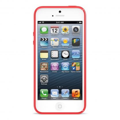 Belkin Grip - термополуретанов кейс за iPhone 5 (червен) 2