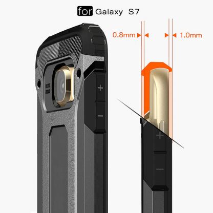 Tough Armor - удароустойчив хибриден кейс за Samsung Galaxy S7 (черен) 11