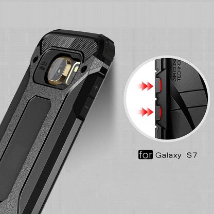 Tough Armor - удароустойчив хибриден кейс за Samsung Galaxy S7 (черен) 4