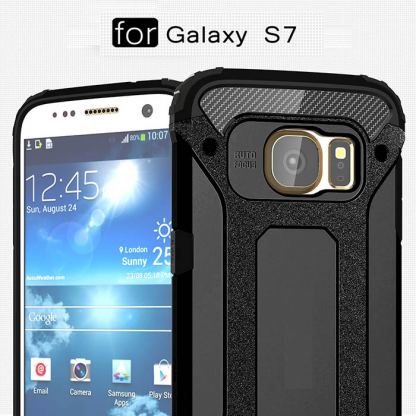 Tough Armor - удароустойчив хибриден кейс за Samsung Galaxy S7 (черен) 3
