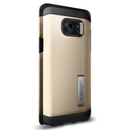 Spigen Tough Armor Case - хибриден кейс с най-висока защита за Samsung Galaxy Note 7 (златист) 3