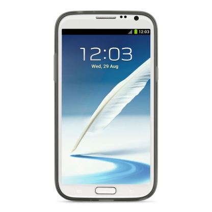 Belkin Grip Sheer - силиконов калъф за Samsung Galaxy Note 2 (черен) 2