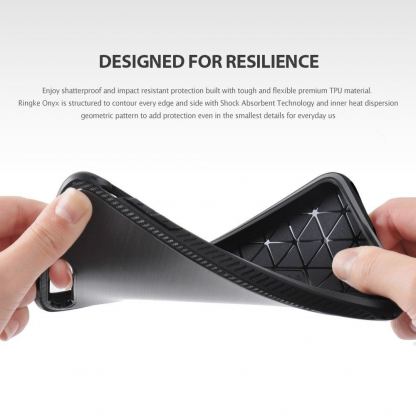 Ringke Onyx Armor Case - удароустойчив силиконов кейс за iPhone SE 2020, iPhone 7, iPhone 8 (черен) 8
