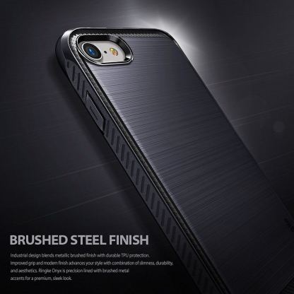 Ringke Onyx Armor Case - удароустойчив силиконов кейс за iPhone SE 2020, iPhone 7, iPhone 8 (черен) 2