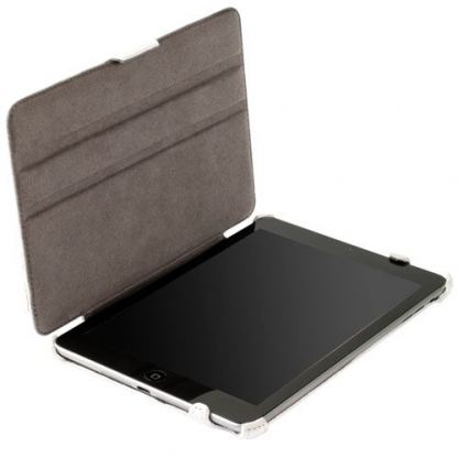Krusell Donso Case Auto On/Off - кожен кейс и стойка за iPad mini (бял) 4