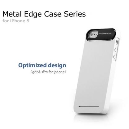 Zenus Metal Edge Case - стилен поликарбонатов кейс за iPhone 5 (тъмносин) 6
