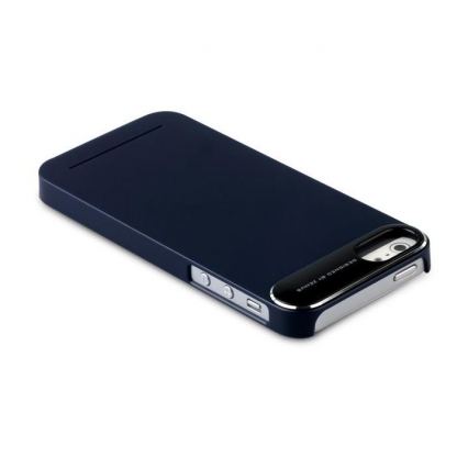 Zenus Metal Edge Case - стилен поликарбонатов кейс за iPhone 5 (тъмносин) 2