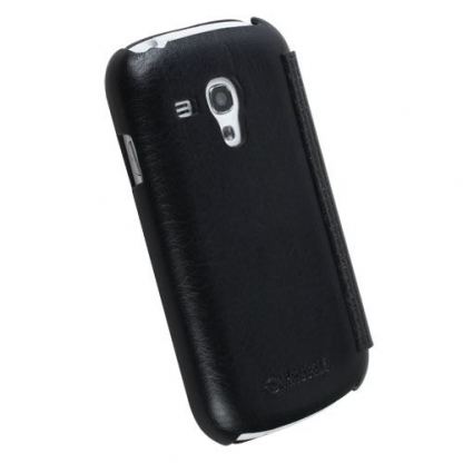 Krusell Donso FlipCover - хоризонтален кожен калъф с капак за Samsung Galaxy S3 Mini i8190 (черен) 3
