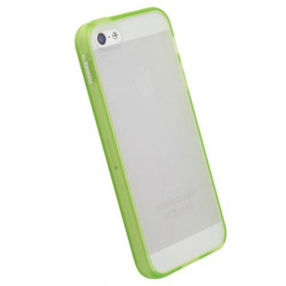 Krusell ToneCover - хибриден кейс за iPhone 5 (зелен-прозрачен) 2