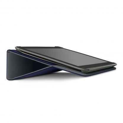 Belkin Cinema Stripe - кожен калъф и поставка за Samsung Galaxy Tab 10.1 (3) (син) 2