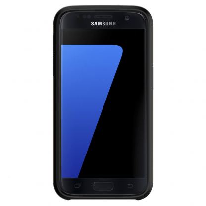Spigen Slim Armor Case CS - хибриден кейс с отделение за кр. карти и най-висока степен на защита за Samsung Galaxy S7 (сив) 11