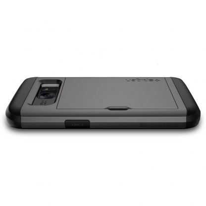 Spigen Slim Armor Case CS - хибриден кейс с отделение за кр. карти и най-висока степен на защита за Samsung Galaxy S7 (сив) 6