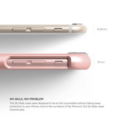 Elago S6 Glide Cam Case - слайдър кейс и защитни покрития за дисплея и задната част за iPhone 6S (розов) 2