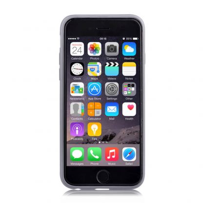Comma Zeus Case - хибриден удароустойчив кейс за iPhone 6, iPhone 6S (тъмносив) 5