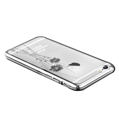 Comma Crystal Ballet Case - поликарбонатов кейс за iPhone 6, iPhone 6S (с кристали Сваровски) (сребрист) 3