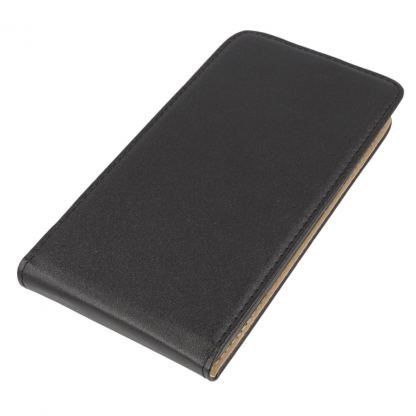 Leather Pocket Flip Case - вертикален кожен калъф с джоб за Huawei Mate 8 (черен) 4