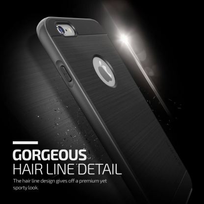 Verus High Pro Shield Case - хибриден удароустойчив кейс за iPhone 6S, iPhone 6 (черен) 5
