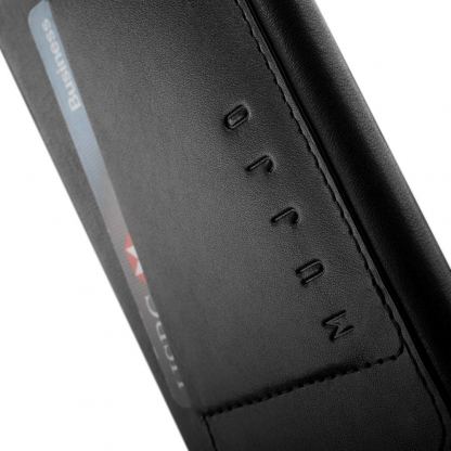 Mujjo Leather Wallet Case - кожен (естествена кожа) кейс с джоб за кредитна карта за iPhone 7 Plus, iPhone 8 Plus (черен) 2