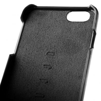 Mujjo Leather Wallet Case - кожен (естествена кожа) кейс с джоб за кредитна карта за iPhone 7 Plus, iPhone 8 Plus (черен) 3