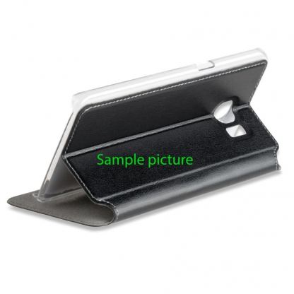 4smarts Supremo Book Flip Case - кожен калъф с поставка и отделение за кр. карта за Huawei P9 Lite (черен) 4