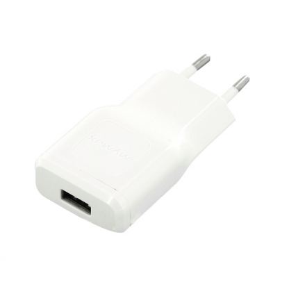 Mymax Fast Travel Charger Adapter 1A - захранване 1A за ел. мрежа с USB изход за мобилни устройства (бял) 2