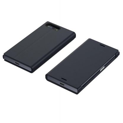 Sony Style Cover SCSF20 - кожен кейс и поставка за Sony Xperia X Compact (черен) 3