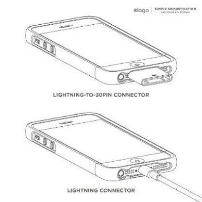 Elago S5 Glide Case - слайдер кейс и защитни покрития за iPhone 5 (тъмнорозов-лъскав) 2