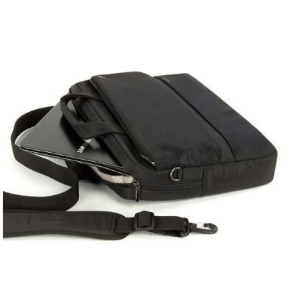 Tucano Dritta Slim - чанта за MacBook Pro 17 инча и мобилни устройства до 15.6 инча (черен) 2